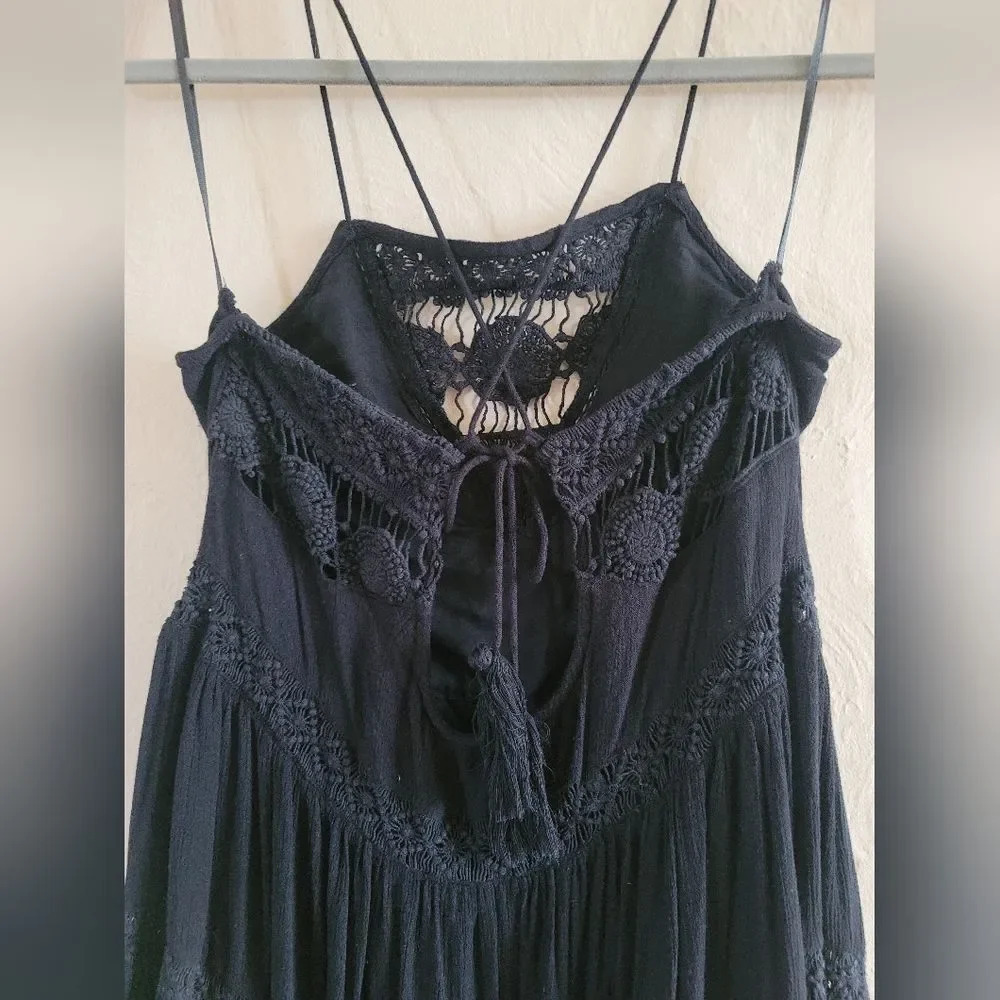 Amuse Society Linnea Black Lace Dress, Size Small - Picture 8 of 9